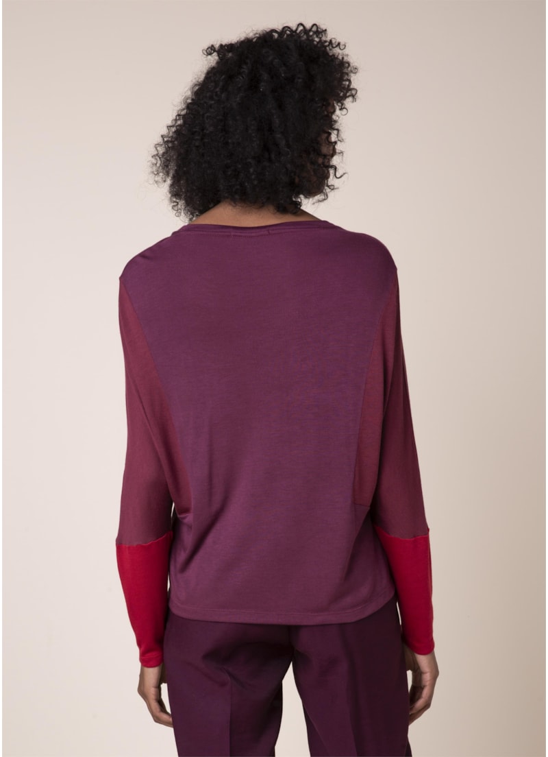 Blusa Tricolor Malha Vinho