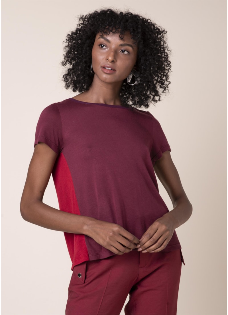 Blusa Tricolor Vinho