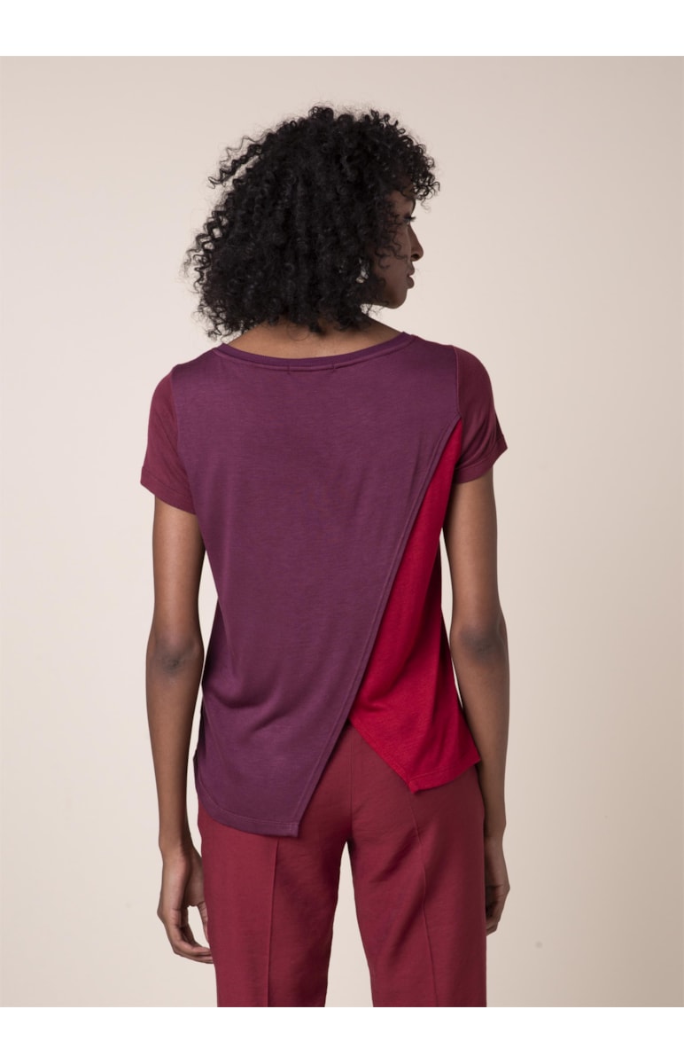 Blusa Tricolor Vinho