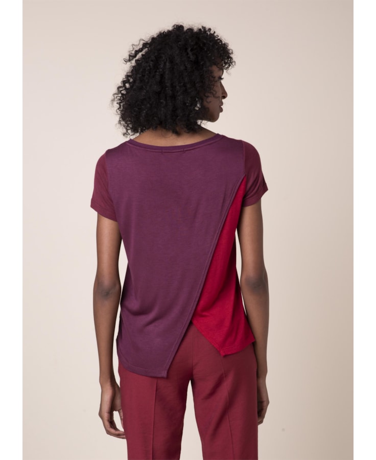 Blusa Tricolor Vinho