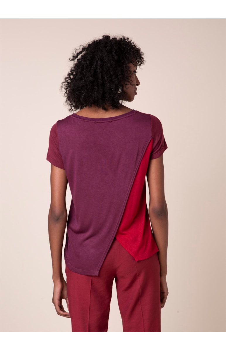 Blusa Tricolor Vinho