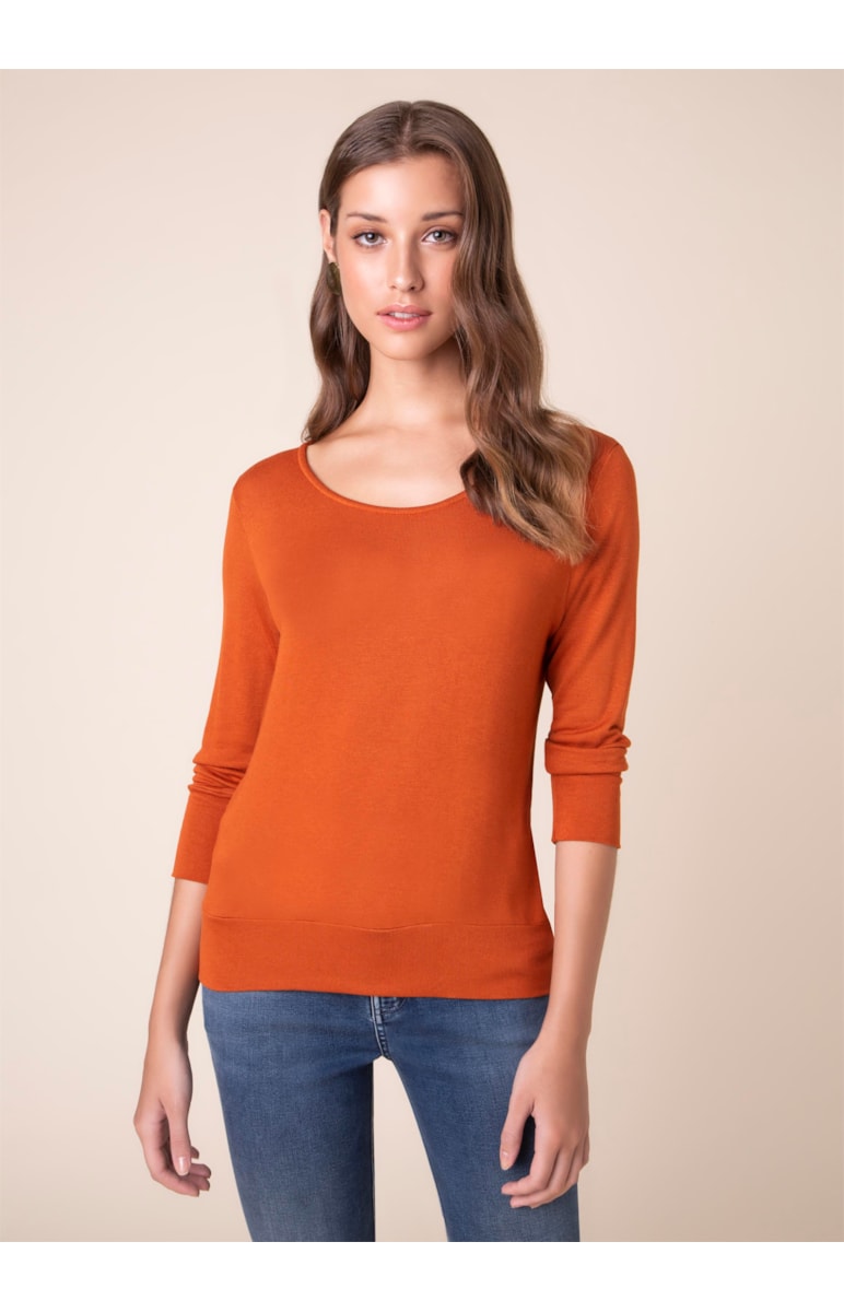Blusa Tricot Lisa Caramelo