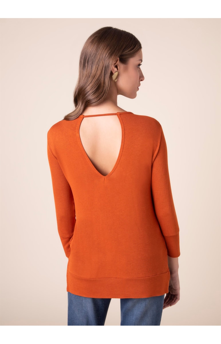 Blusa Tricot Lisa Caramelo