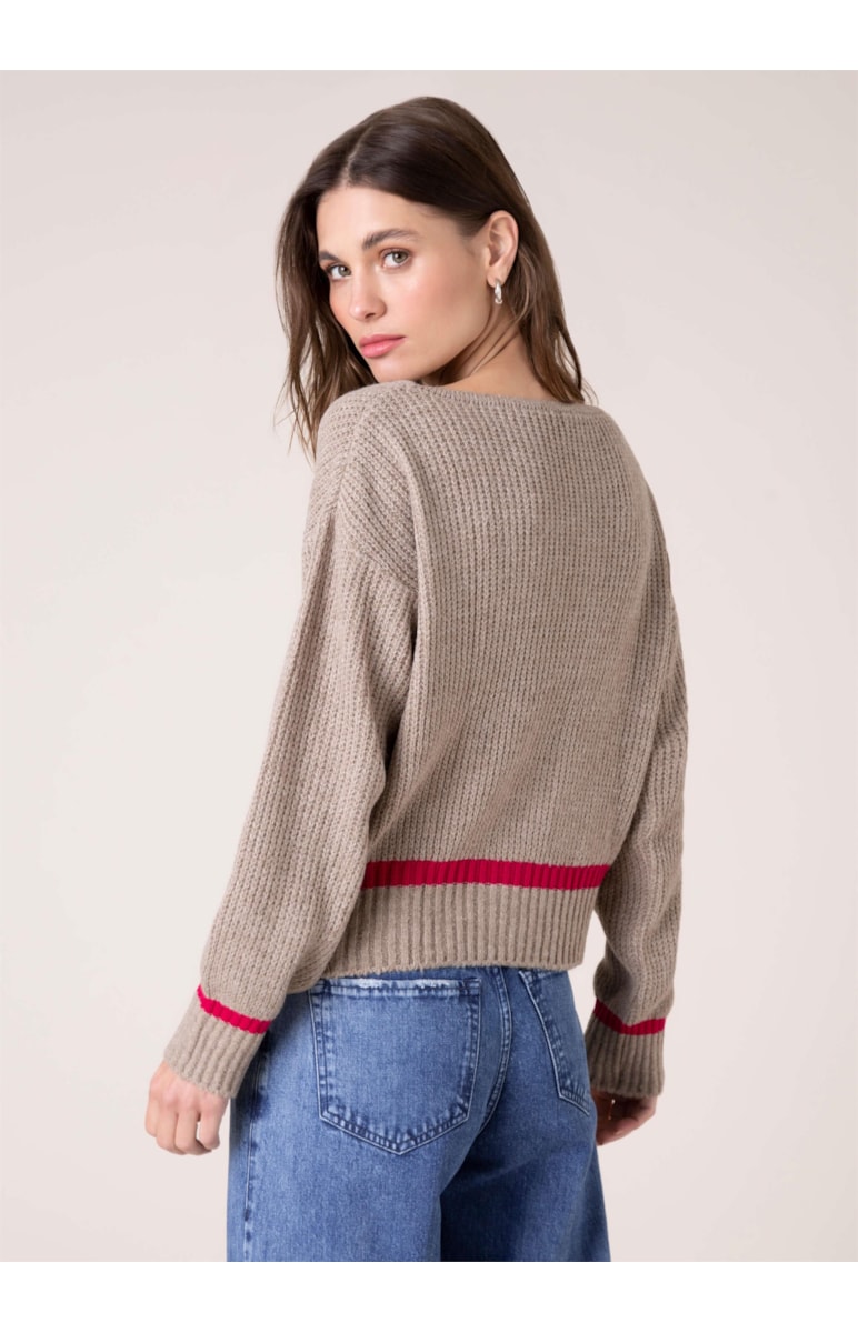 Blusa Tricot Listra Natural