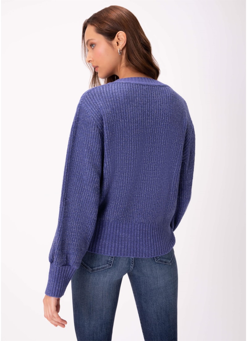Blusa Tricot Manga Afunilada Royal