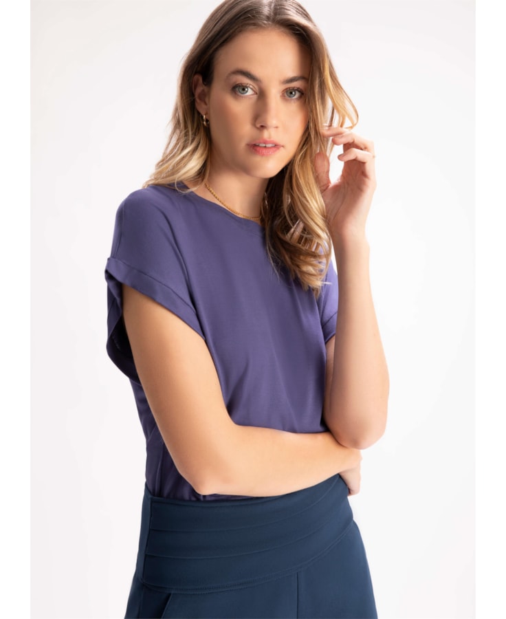 Blusa Visco Canoa Royal