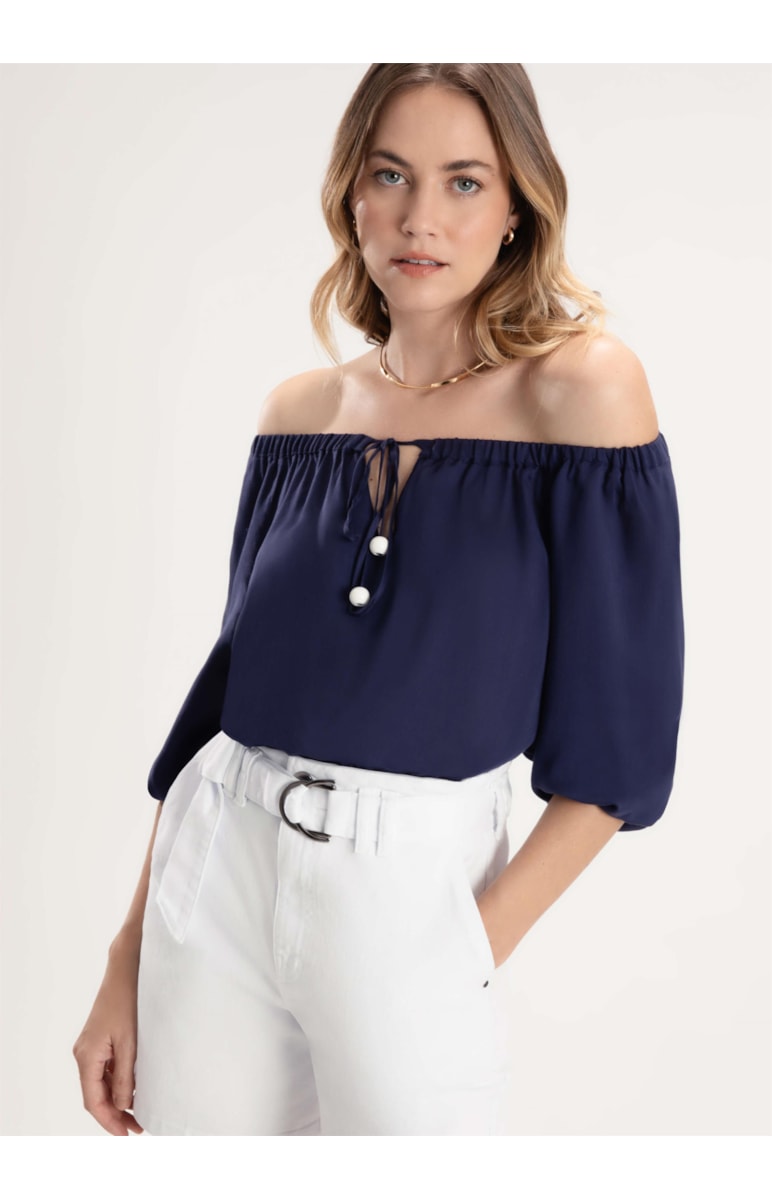 Blusa Visco Fresh Marinho