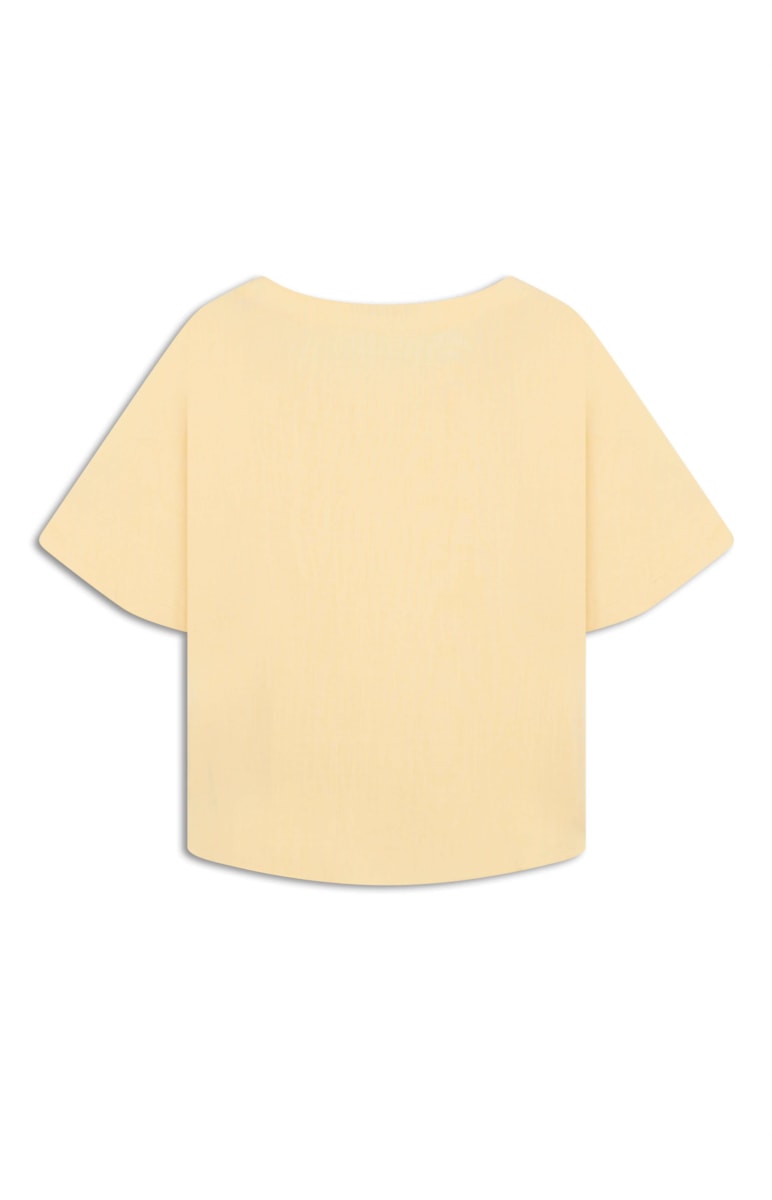 Blusa Visco Nature Manga Sino Amarelo Claro