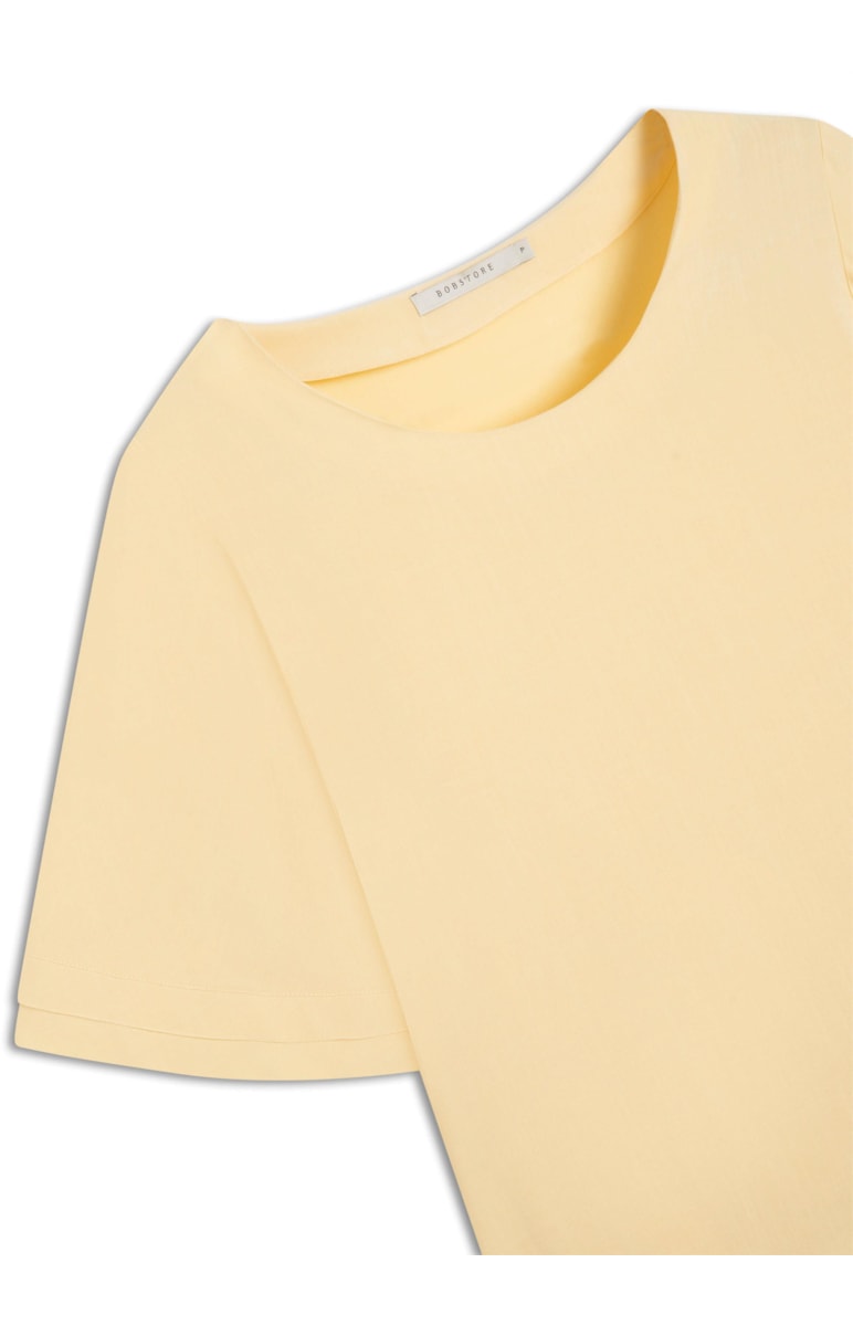Blusa Visco Nature Manga Sino Amarelo Claro
