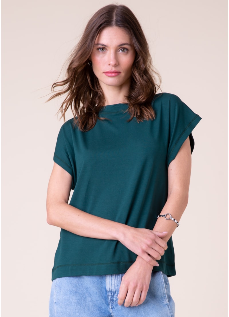 Blusa Visco Sleeveless Verde Jade