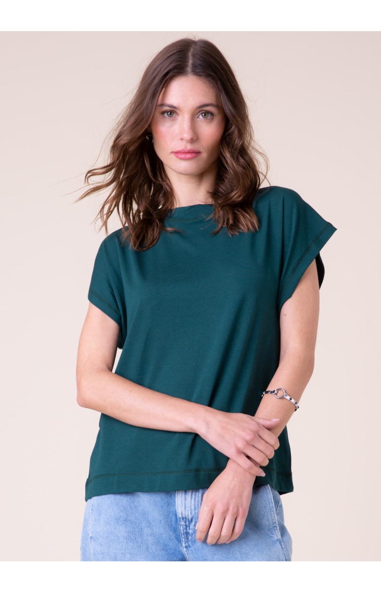Blusa Visco Sleeveless Verde Jade