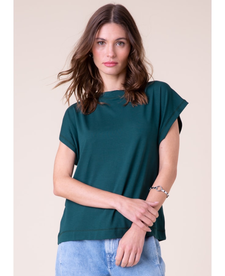 Blusa Visco Sleeveless Verde Jade