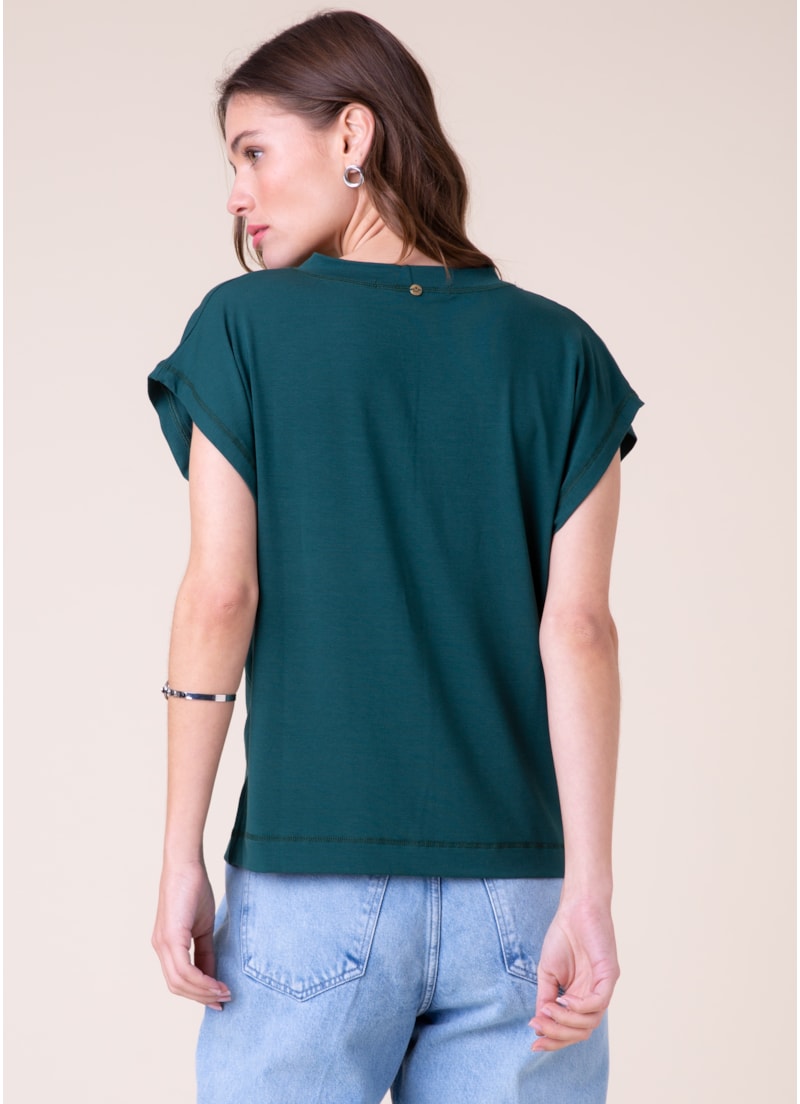Blusa Visco Sleeveless Verde Jade
