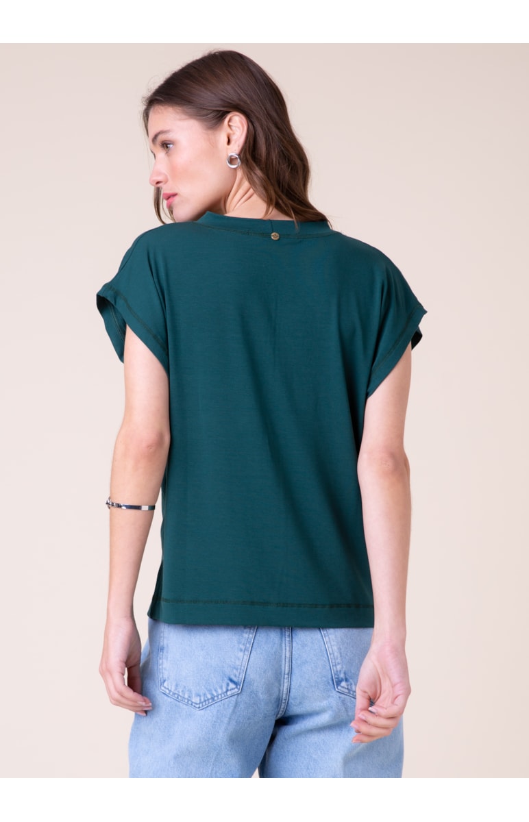 Blusa Visco Sleeveless Verde Jade