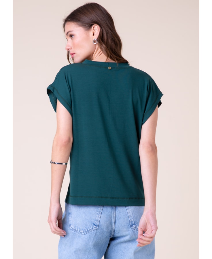 Blusa Visco Sleeveless Verde Jade