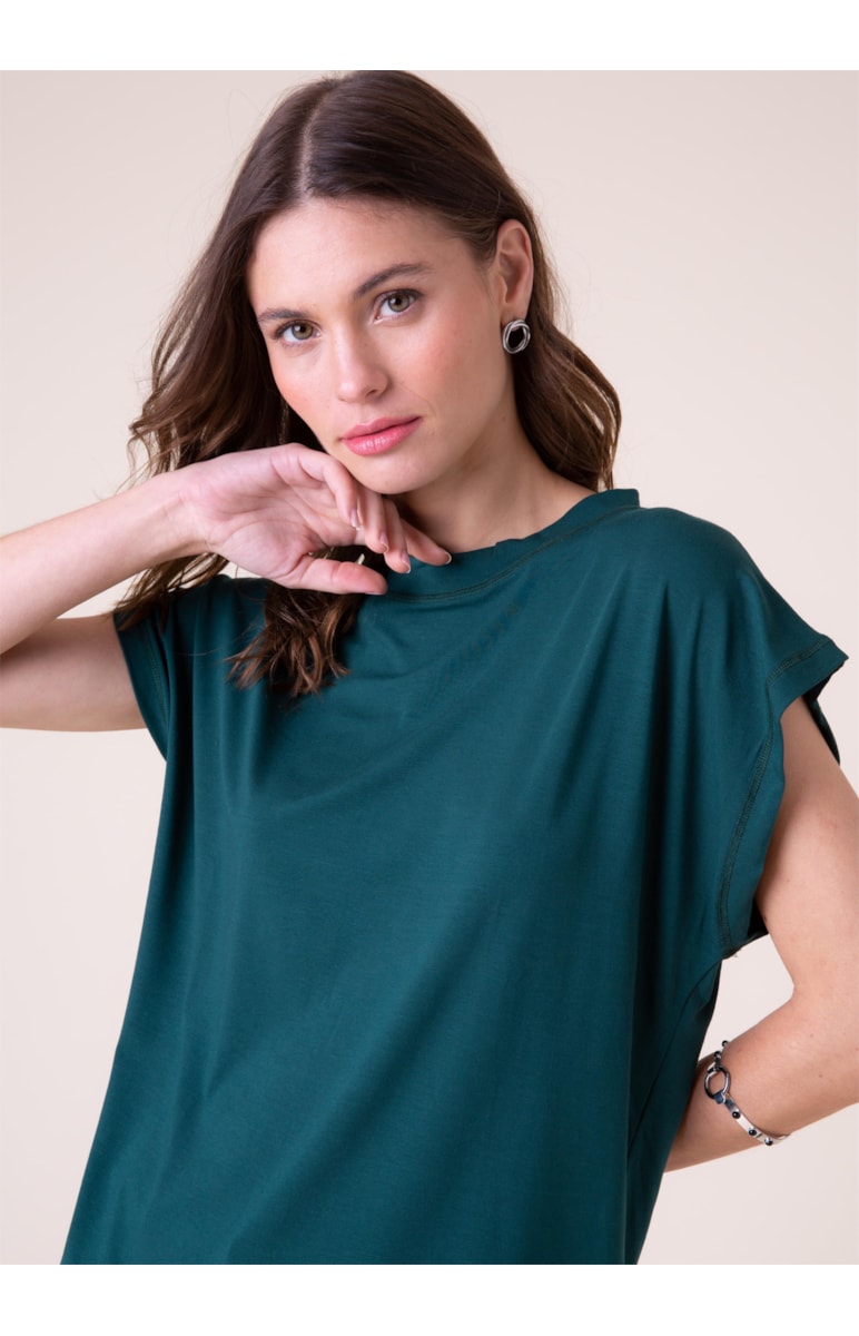 Blusa Visco Sleeveless Verde Jade