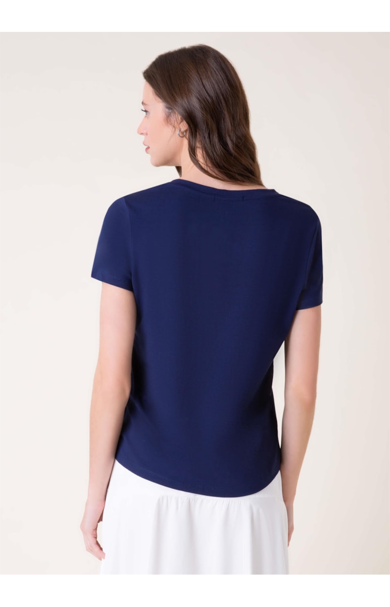 Blusa Viscolycra Dark Navy