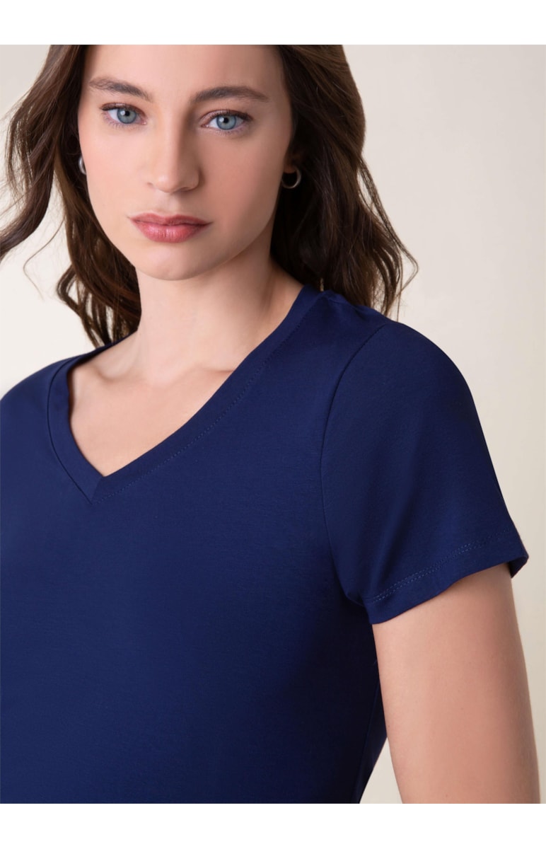 Blusa Viscolycra Dark Navy