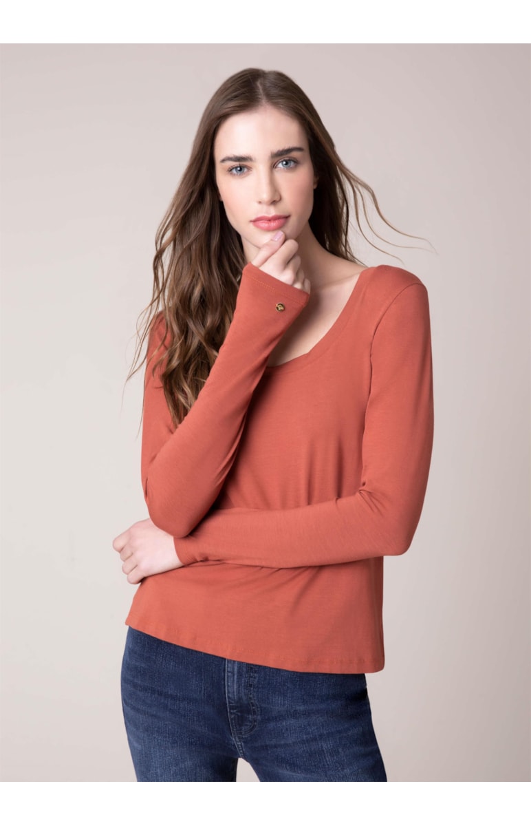 Blusa Viscolycra Terra