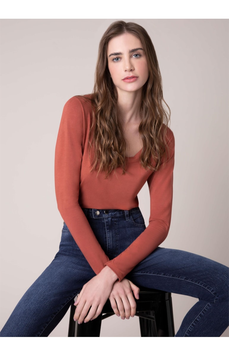 Blusa Viscolycra Terra