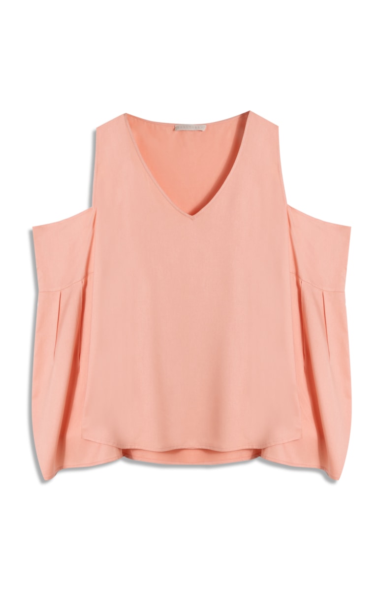 Blusa Viscose Ombro Rosa