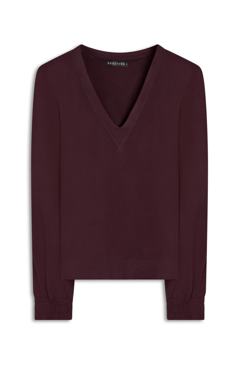 Blusa Visup Heavy Dark Wine