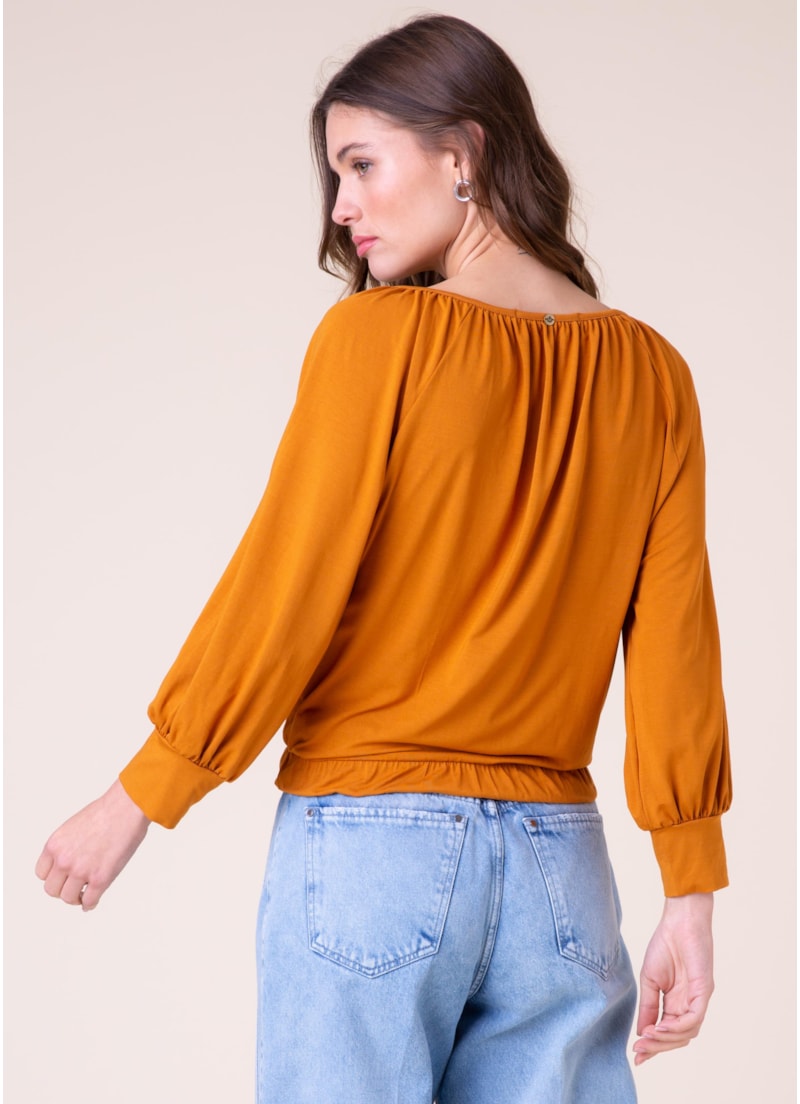 Blusa Visup New Manga Longa Telha
