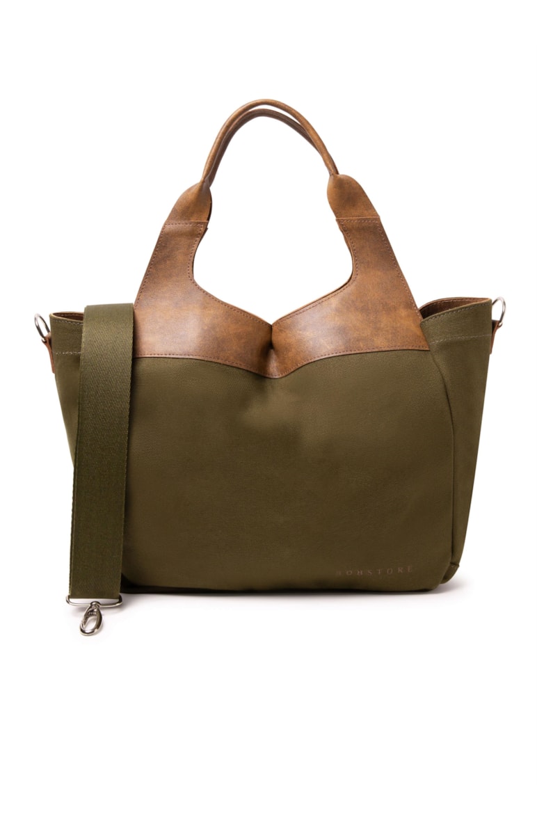 Bolsa Lona Silk Verde Oliva