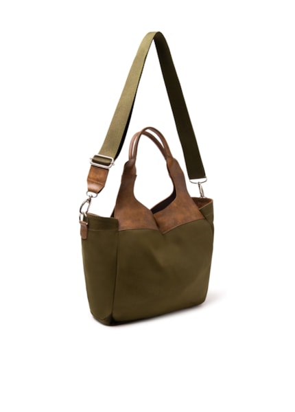 Bolsa Lona Silk Verde Oliva