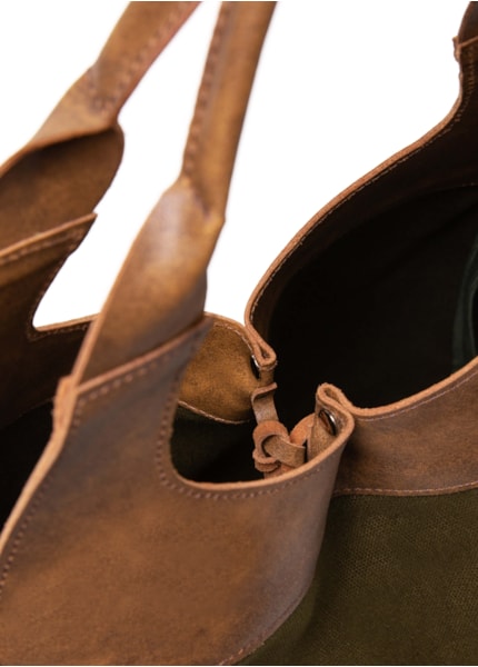 Bolsa Lona Silk Verde Oliva