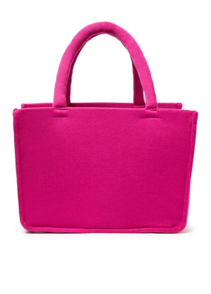 Bolsa Tricot Listras Bobstore Magenta
