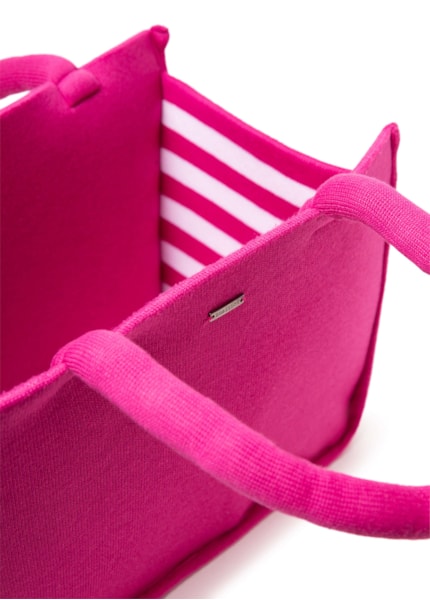 Bolsa Tricot Listras Bobstore Magenta