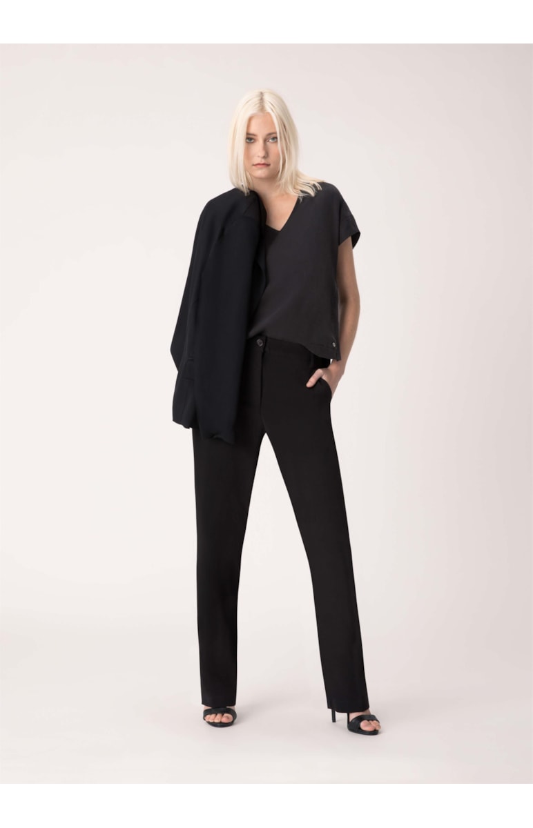 Calça Alfa Crepe Reta Preto