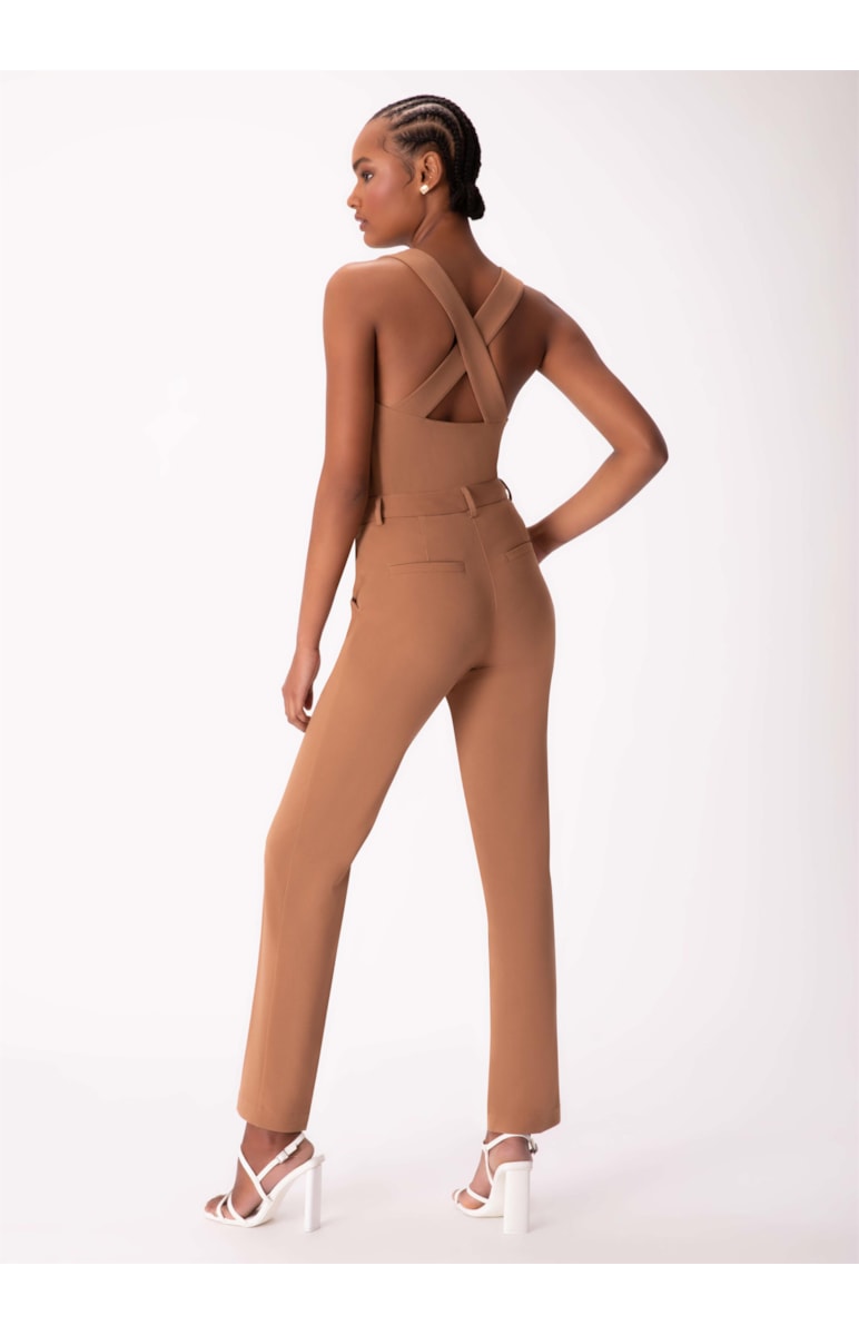 Calça Alfa Crepe Reta Terra