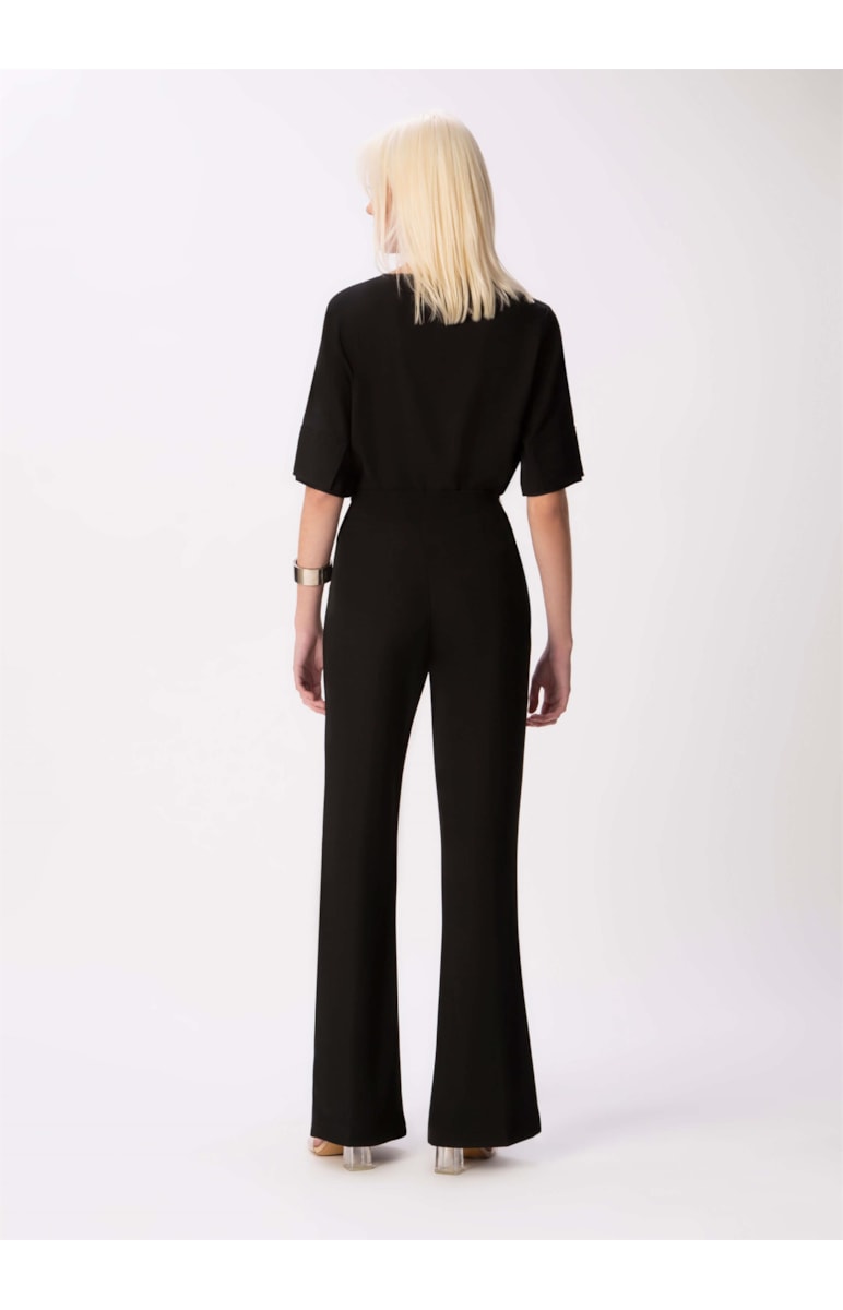 Calça Alfa Mix Flare Preto