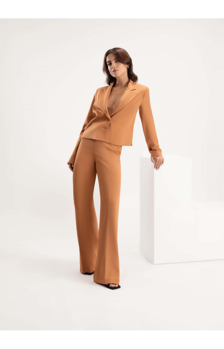 Calça Alfa Mix Flare Terra