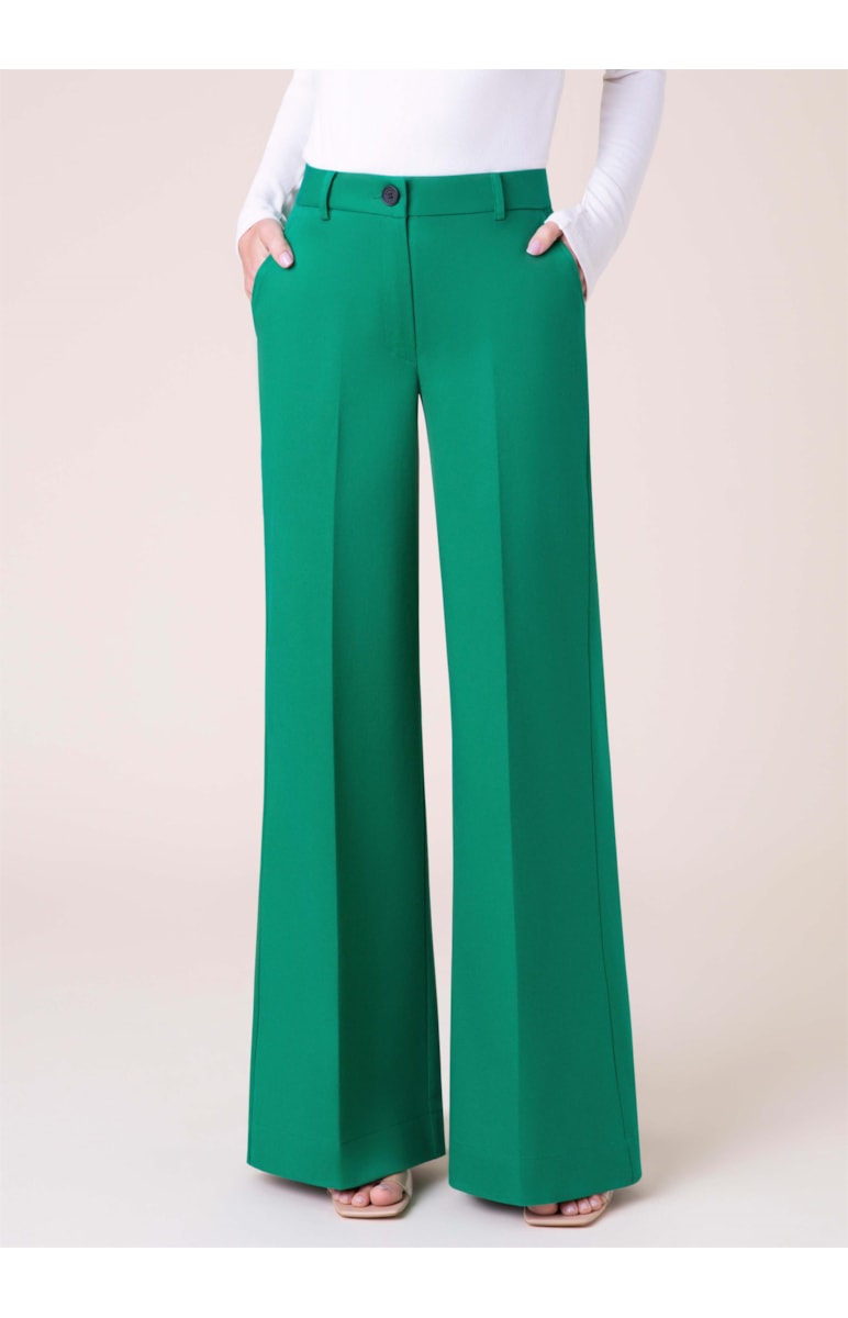 Calça Alfa Pantalona Verde Bandeira
