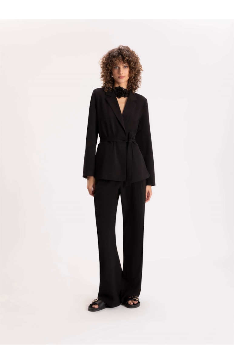 Calça Alfaiataria Classic Wide Leg Preto