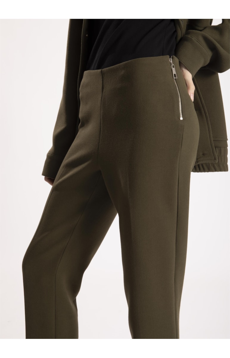 Calça Alfaiataria London Slim Sem Cos Verde Militar