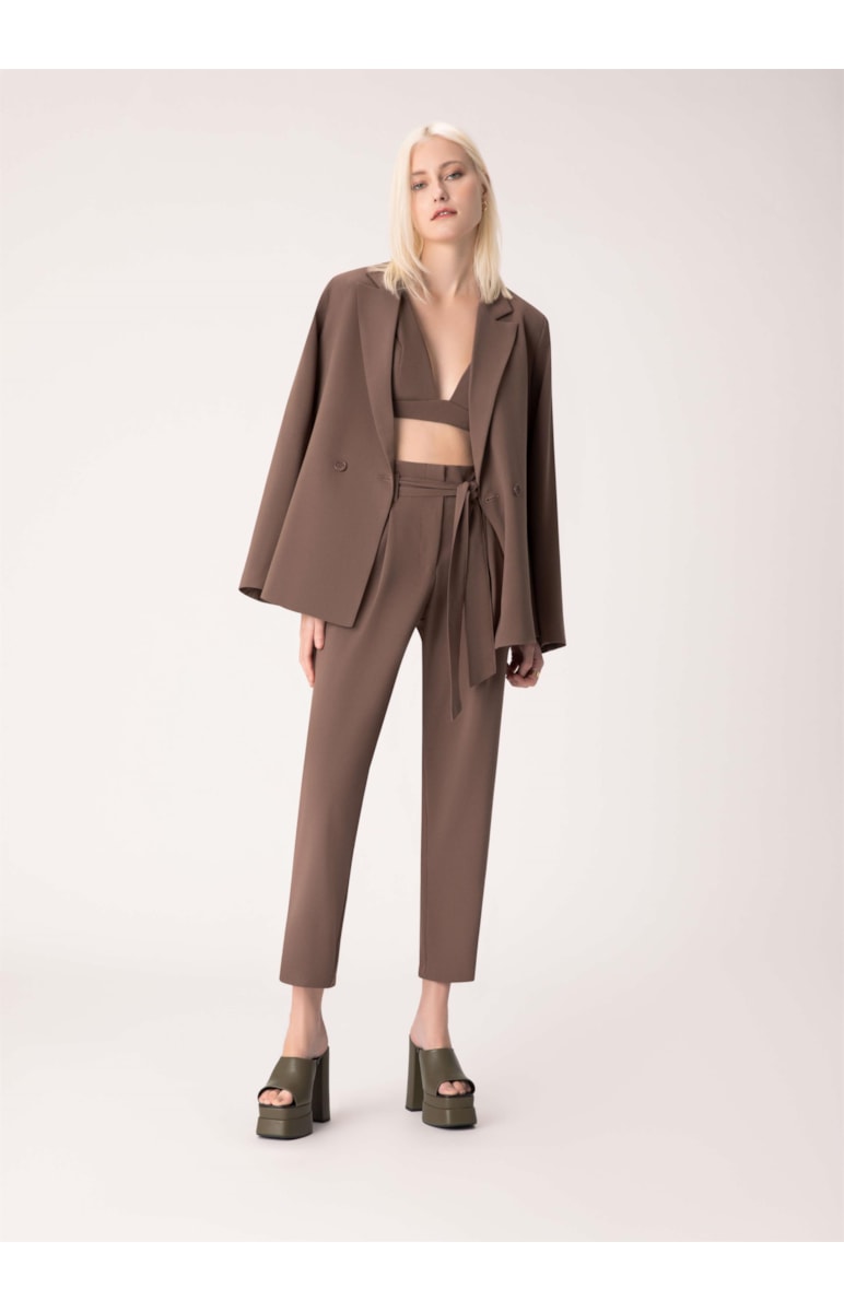 Calça Armani Carrot Marrom