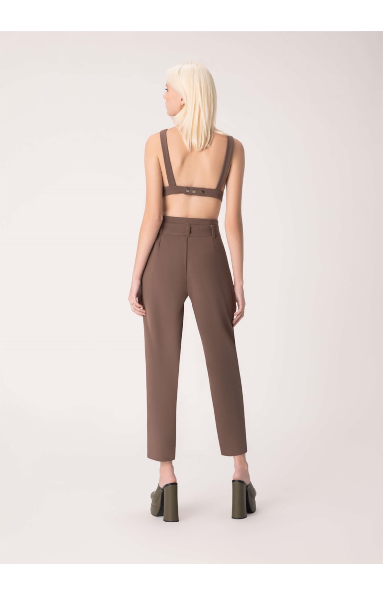 Calça Armani Carrot Marrom