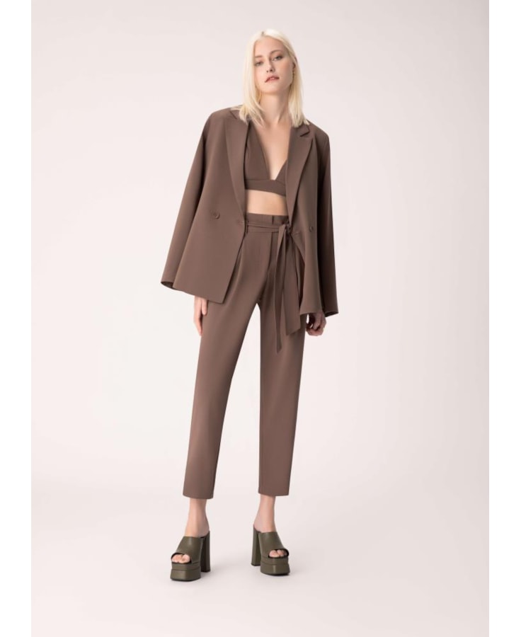 Calça Armani Carrot Marrom