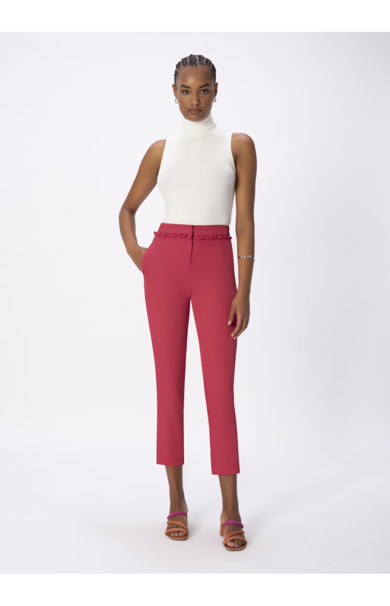 Calça Babados Rosa Dirty