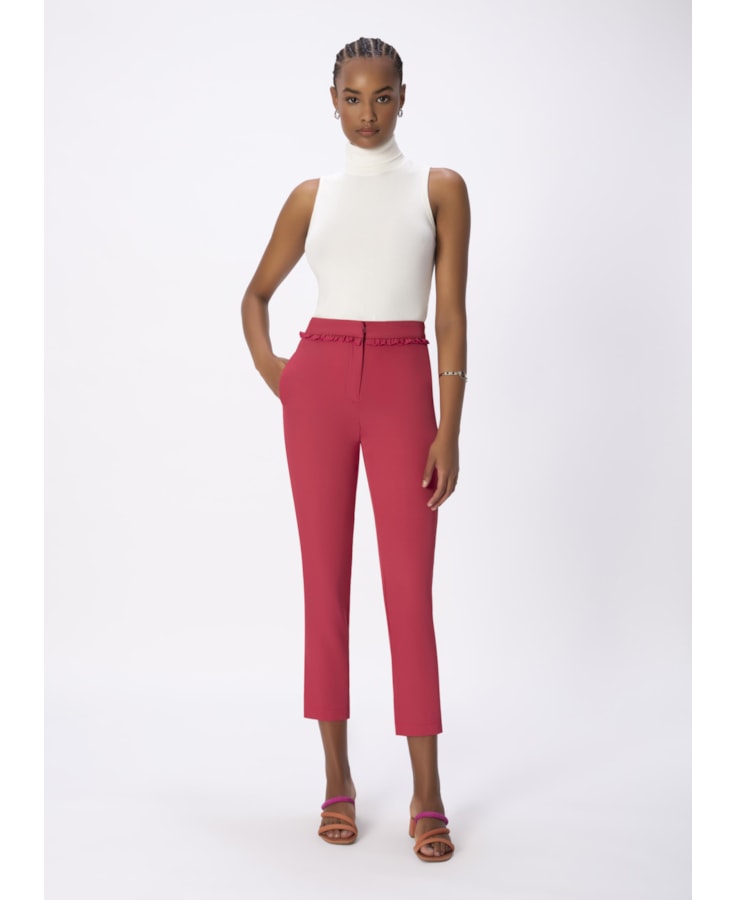 Calça Babados Rosa Dirty