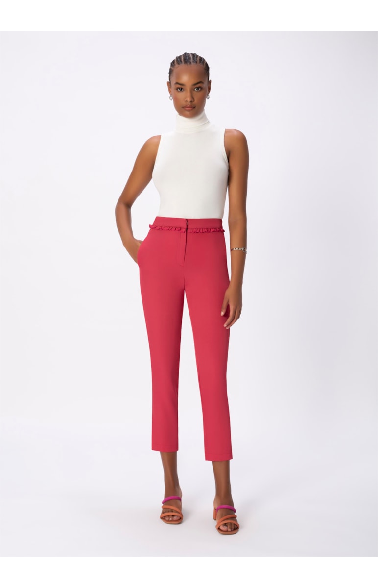 Calça Babados Rosa Dirty