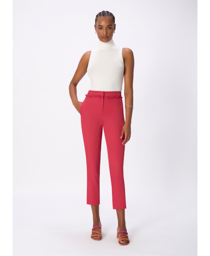Calça Babados Rosa Dirty