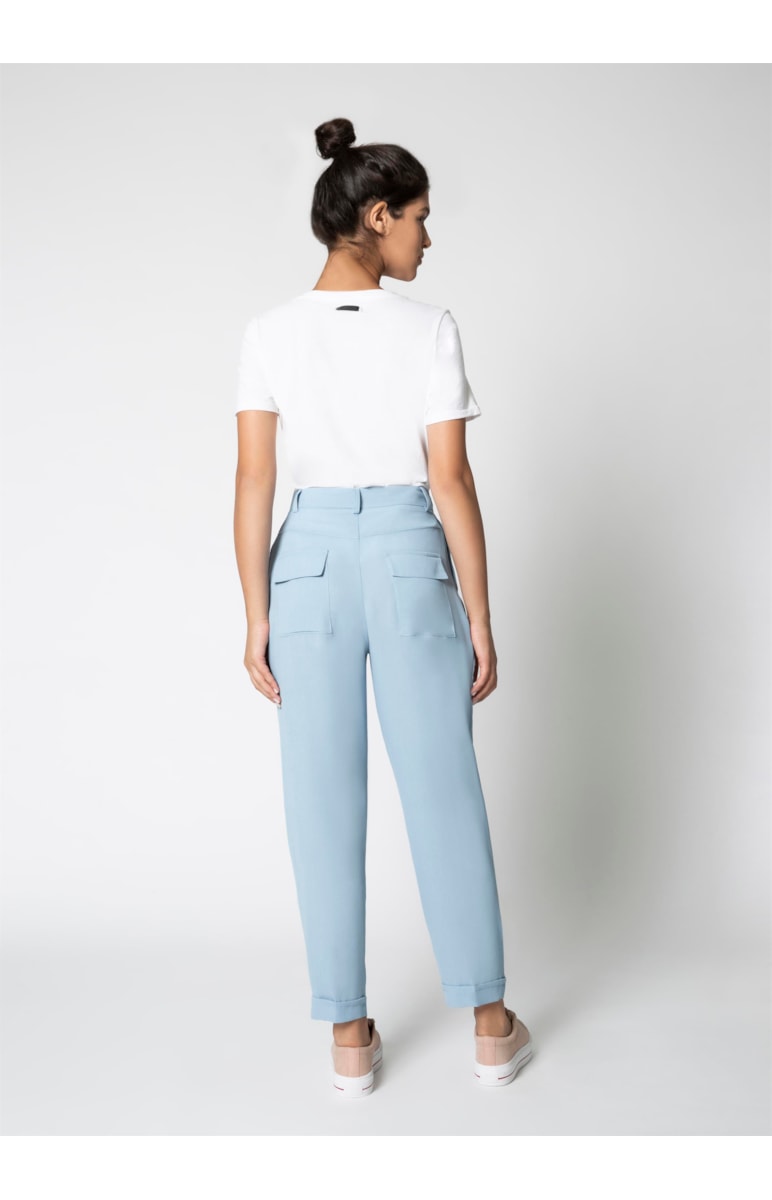 Calça Baggy Barra Italiana Azul Claro