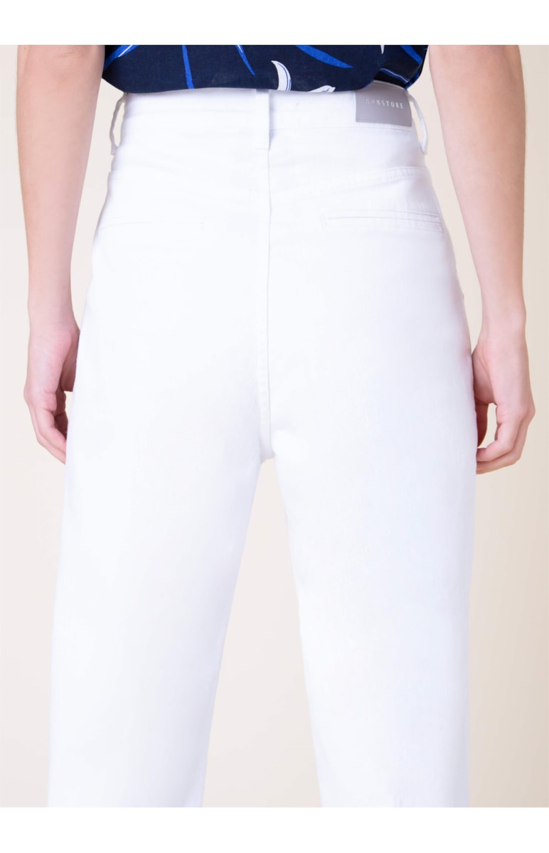 Calça Baggy Color Stretch Branco