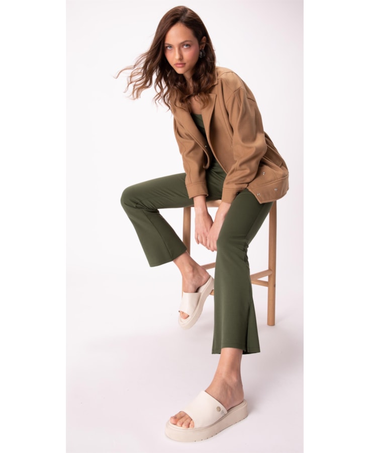 Calca Bailaribna Super Stretch Verde Militar
