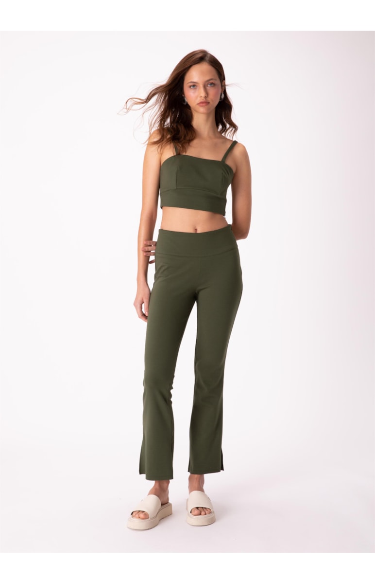Calca Bailaribna Super Stretch Verde Militar